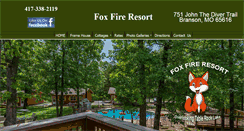 Desktop Screenshot of foxfireresort.com