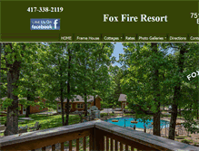 Tablet Screenshot of foxfireresort.com